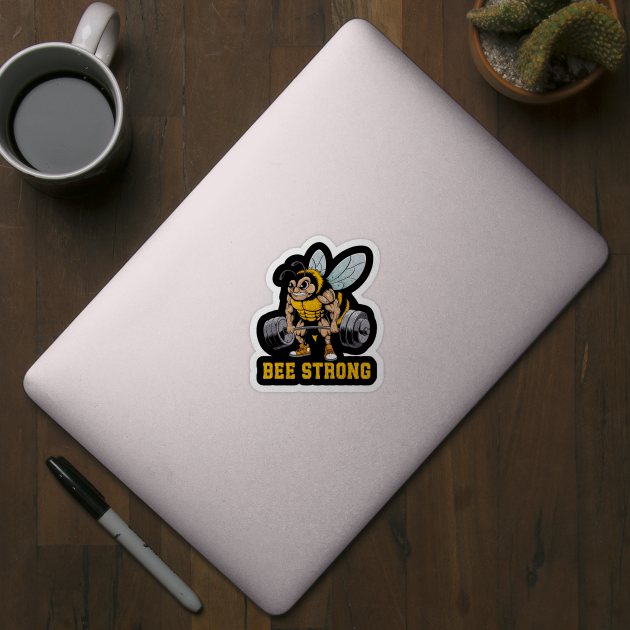 Bee Strong - Funny Fitness Gym Tee by Otaku Vibes